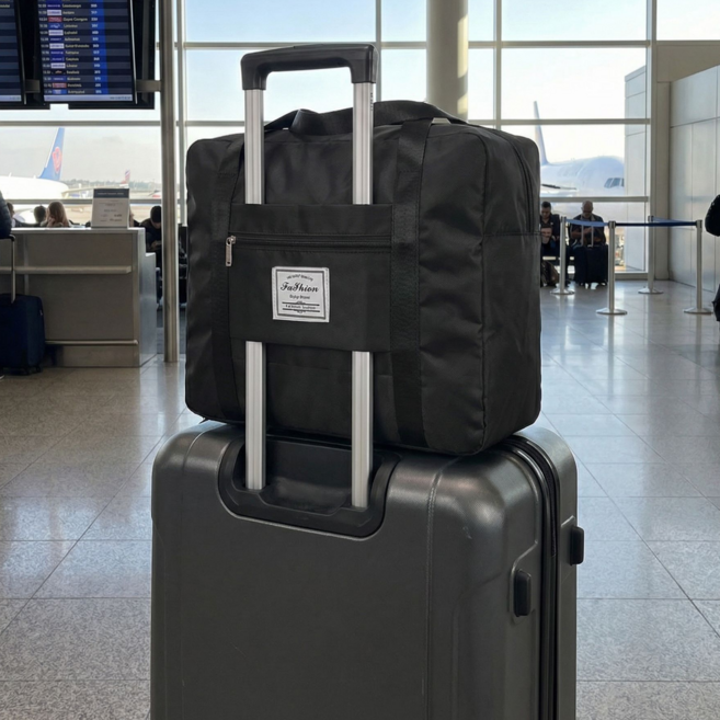 오복이픽마켓 여행용 보스턴백 캐리어 결합