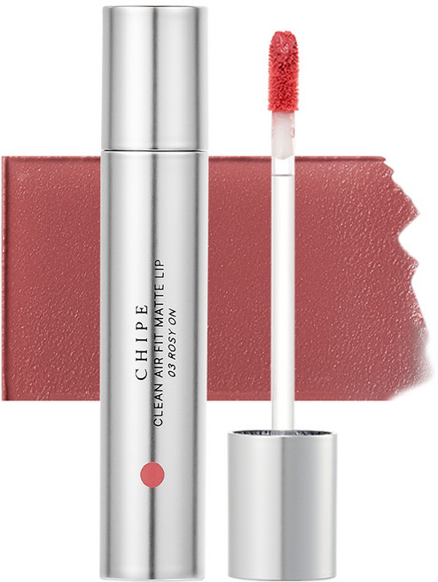 [롱래스팅 지속력] 치페 클린 에어핏 매트립 완벽밀착 묻어남제로, 03 로지온, 1개, 3.8g