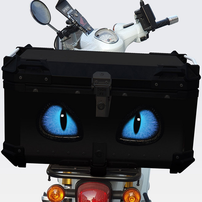 왕눈이 고휘도반사시트 안전거리 라이더 배달오토바이 탑박스 스티커 국내생산, 1개, 드래곤01