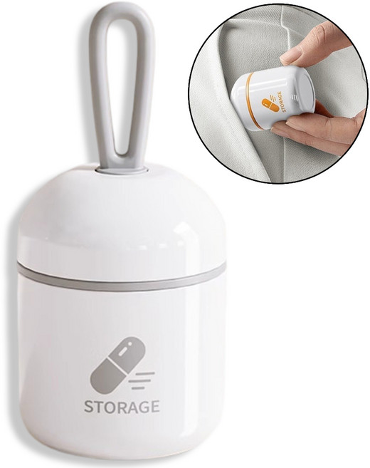 아유넬 휴대용 미니 약통 케이스, 1개, 그레이