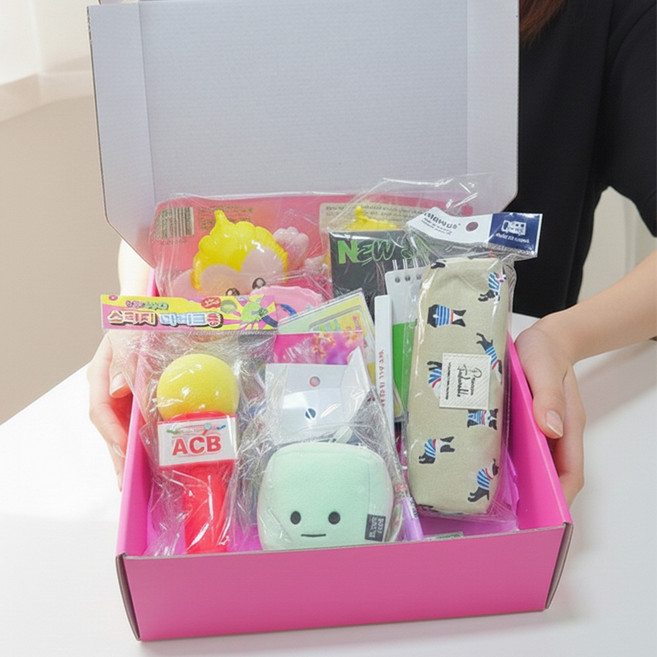 슈슈박스 문구세트 12종 학용품세트 답례품 럭키박스 학용품 입학 선물 신학기, 슈슈박스문구세트