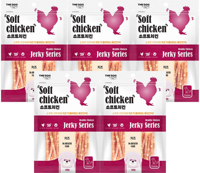 더독 소프트 치킨 치즈 100g 5개세트, 5개, 치킨치즈