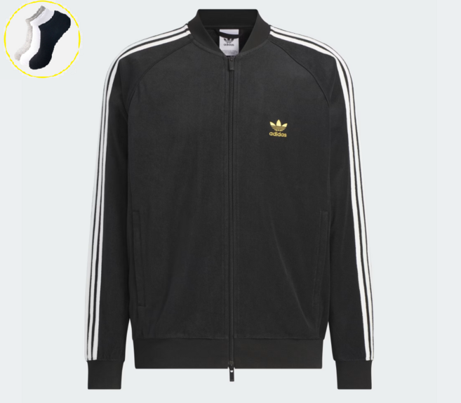 [국내매장판] 아디다스 오리지널 SST 슈퍼스타 트랙탑 + 데일리양말 증정