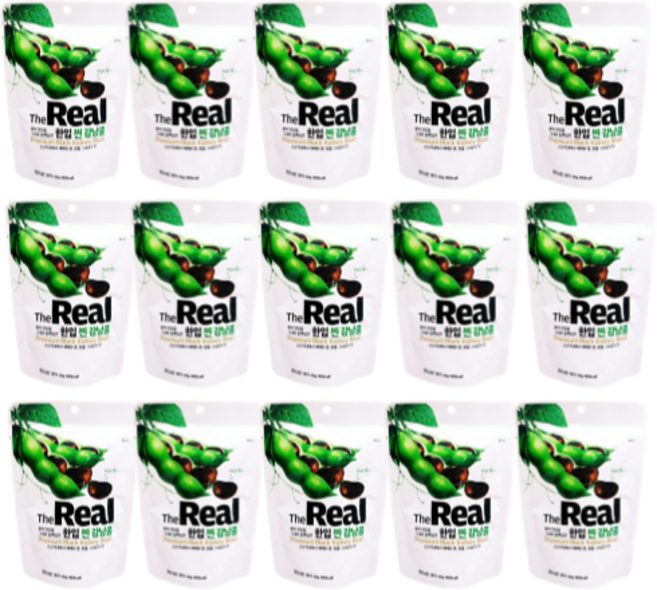 더리얼 한입 찐강낭콩 80g X 15팩, 15개