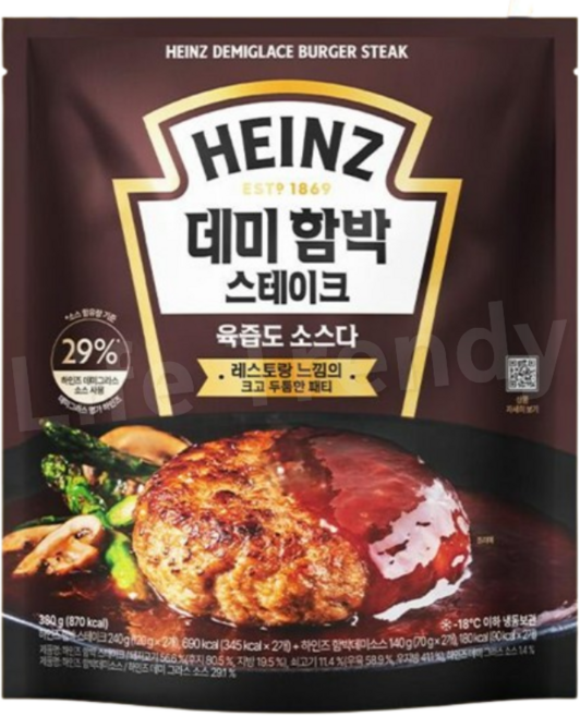 하인즈 데미 함박스테이크, 380g, 1개