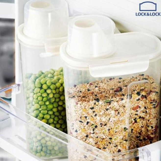 시스제이 락앤락 잡곡통 쌀통 밀폐용기 도어 포켓 2kg, 1개