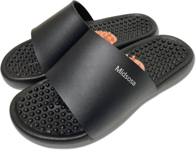 믿소사 국산 실내 층간소음 지압슬리퍼 심플형 발아치 붓기 다이어트 체형교정