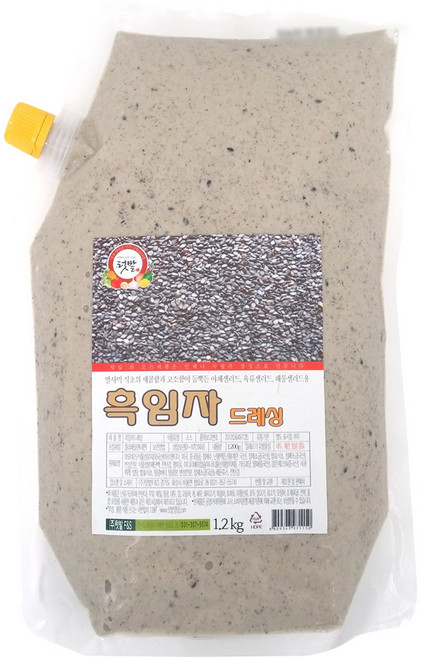 텃밭 흑임자드레싱(아이스포장) 드레싱, 1.2kg, 1팩