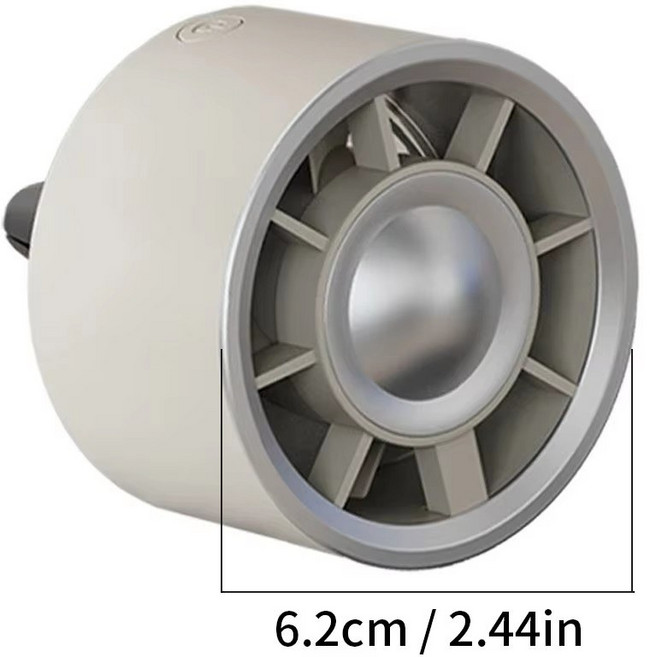 자동차 에어컨 공기 배출구 팬 그라디언트 다채로운 주변 조명 유형C 포트는 미니 팬의 99%에 적합합니다., Khaki-F18