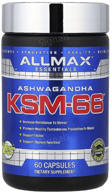 올맥스 KSM66 아슈와간다 아쉬아간다 600mg 60캡슐 아쉬와간다 Ashwagandha, 1개
