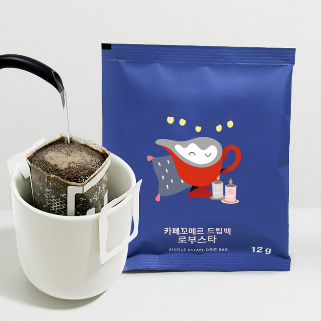 카페꼬메르 드립백 커피 로부스타, 1개, 10개입, 120g