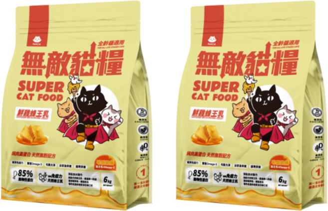PurCat 無敵貓糧 SUPER CAT FOOD 鮮雞雞腿乳 85% 動物性蛋白質, 6kg, 1個