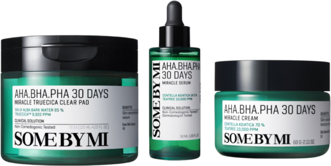 썸바이미 아하 바하 파하 30데이즈 미라클 3종 세트(토너패드 + 세럼 + 크림), 1개
