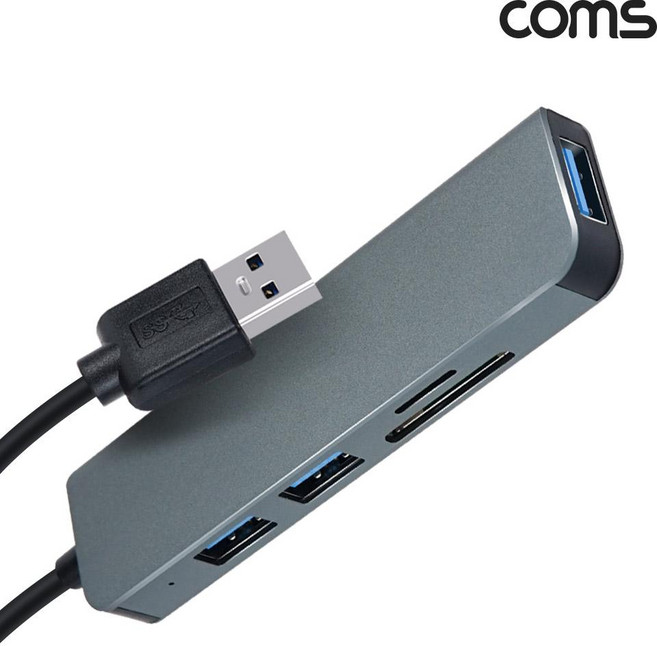 USB 3.0 A타입 5 in 1 카드리더 멀티 허브 TB576, 선택없음