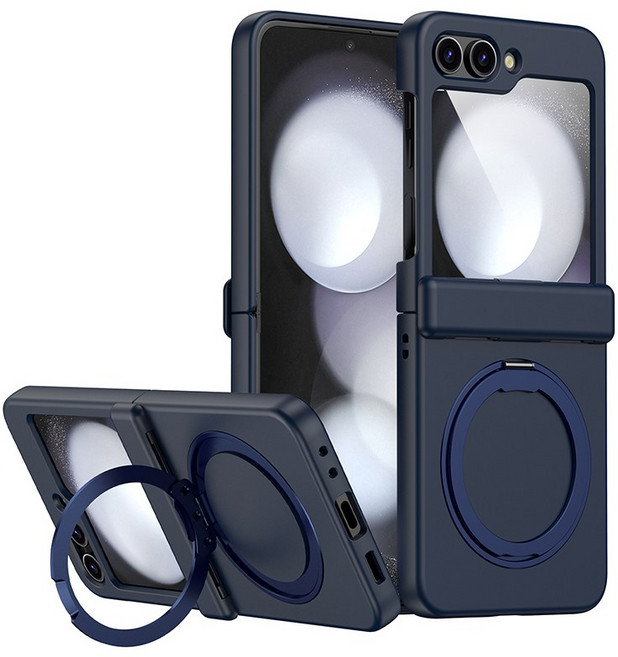 YINUO 갤럭시 z플립3 4 5 6 오브 자동 힌지 보호 360도 각도 조절이 거치대 케이스