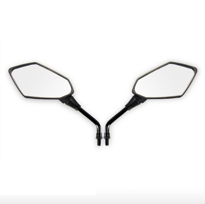 오토바이 백미러 사이드미러 한쌍 (시계방향결합) 스쿠터 킥보드, 1세트, 10mm(시계방향결합)