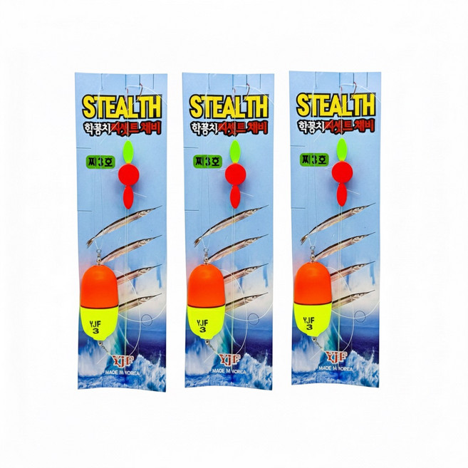 스텔스 원투학꽁치 세트찌 멈춤찌타입, 3개