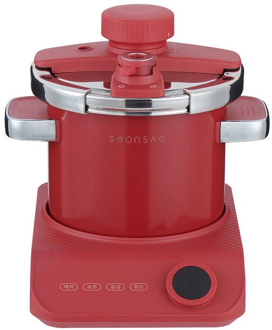 전기압력밥솥 6인용 유아식 이유식 취사 멀티쿠커, 레드, SOONSAC