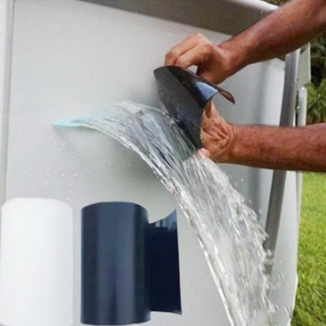 [소공원]초강력 땜방테이프 물새는곳 구멍난호수 텐트 보수 구멍 새는 곳 갈라진 누수 균열 욕실방수 10x152cm, 1개, [당일발송]블랙