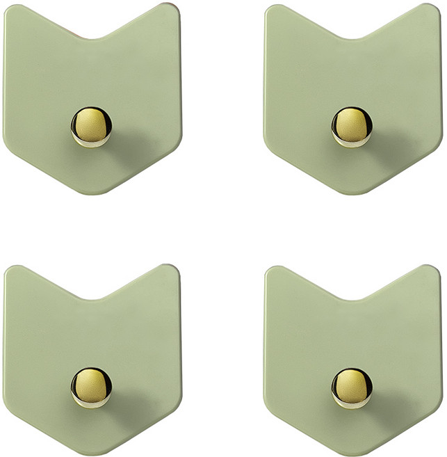 믹스어블 3M 초초강력 접착식 무타공 다용도 화살표 후크 걸이 벽 소품 행거 걸이 후크 벽옷걸이 주방정리 생활용품, 민트, 4개