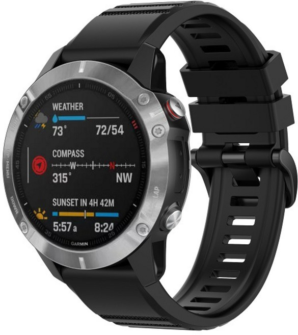 華米 Amazfit Falcon 22mm 快拆運動矽膠錶帶, 黑色, 1個