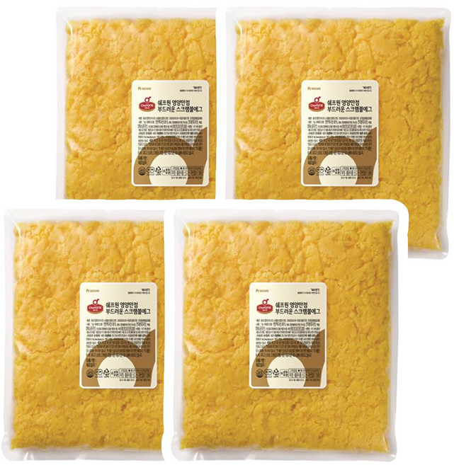 쉐프원 영양만점 부드러운 스크램블에그 1kg, 4개