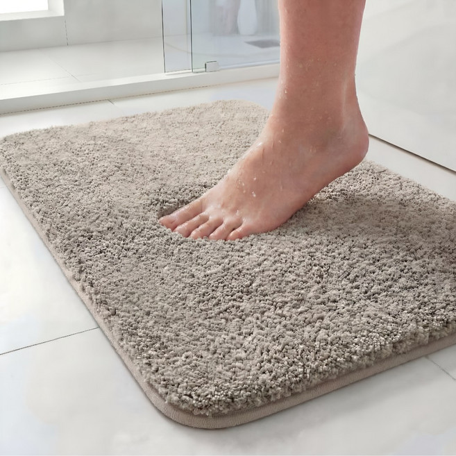 제이에스맘 욕실 화장실 호텔 빨아쓰는 먼지 없는 주방 발매트, 라이트그레이