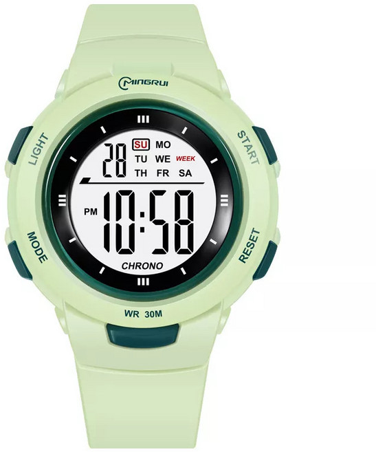 LED라이트 남여공용 학생 스포츠 디지털 우레탄 패션전자손목시계