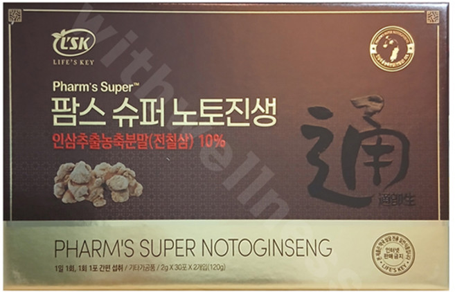 팜스 슈퍼 노토진생, 60개, 2g