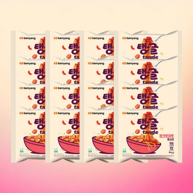 삼양 탱글 청크토마토파스타 105g, 16개