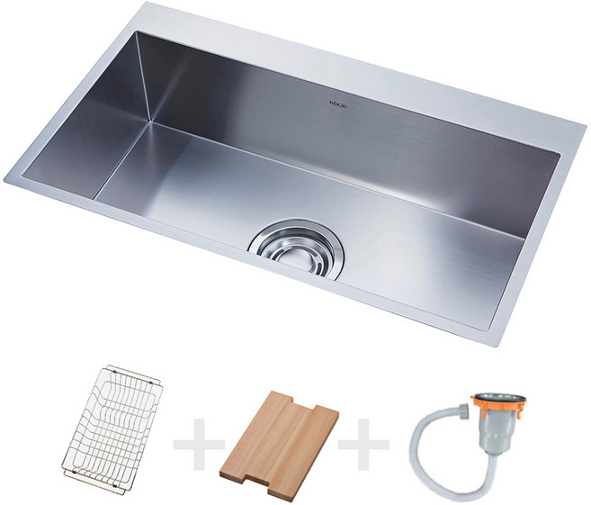 백조 SWSR900 5R 대형 사각볼 인셋 볼 뒷백 싱크볼 부산 설치 교체, 기본배수구, 자가설치, 1세트