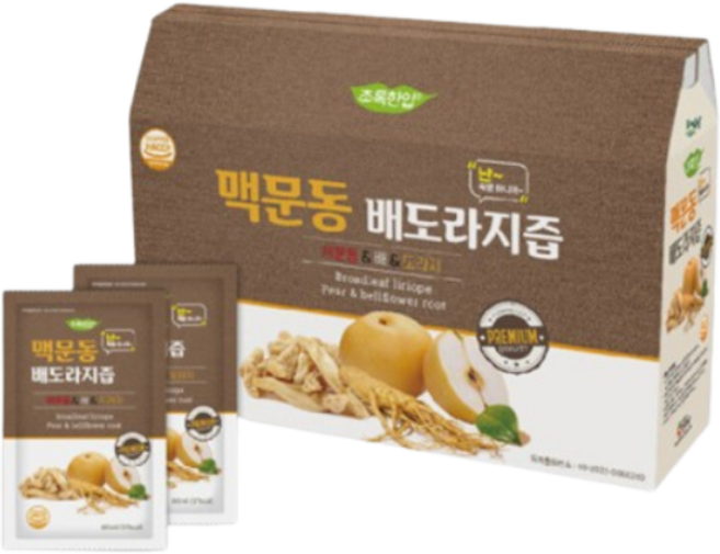 맛집사 맥문동 배도라지즙 도라지배즙 순수 배도라지 배 도라지 사삼, 80ml, 21개