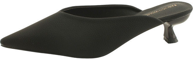 스틸레토힐 뮬 미들힐 블로퍼 슬리퍼 5cm