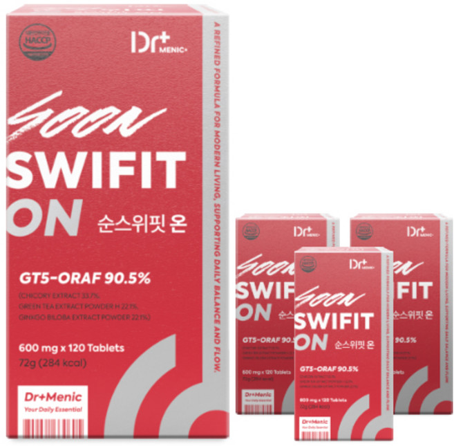 Dr Menic 순스위핏 온 식이 프로그램 스위치, 4개, 120정