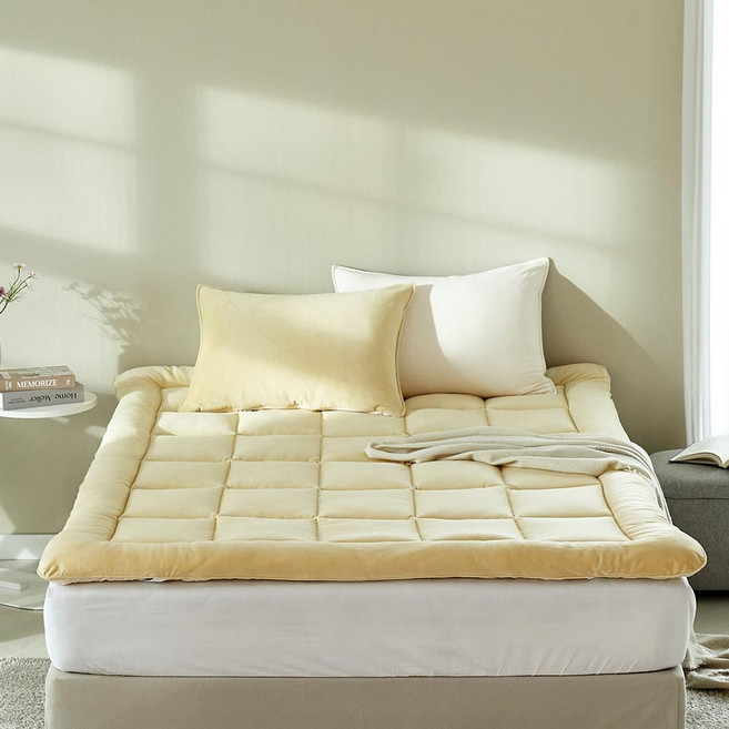 모던하우스 말랑찰떡 극세사 퀸토퍼 버터 CV2223127