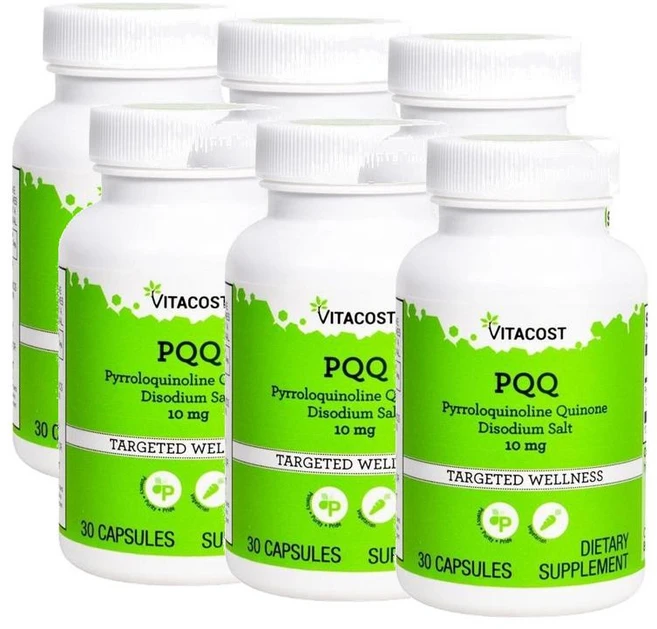 비타코스트 피큐큐 10mg 캡슐 Vitacost PQQ, 6개, 30정 - 쿠팡