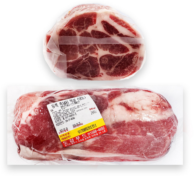 더푸드마켓 듀록 흑돼지 수육용 통목살 1kg 2kg, 1개
