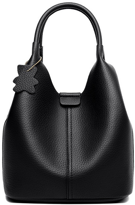 부드러운 소가죽 버킷백 여성 투웨이 토트백 숄더백 핸드백 여자 데일리 가방 크로스백