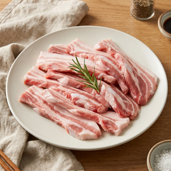 쫄깃한식감 수입산 구이용 오겹살, 2개, 1kg