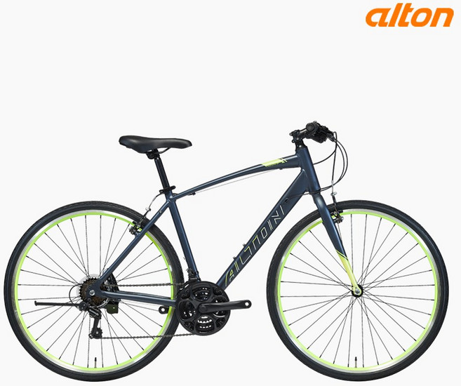2022년 알톤 탑원 하이브리드 자전거 21단 알루미늄, 다크그레이, 430mm, 1개
