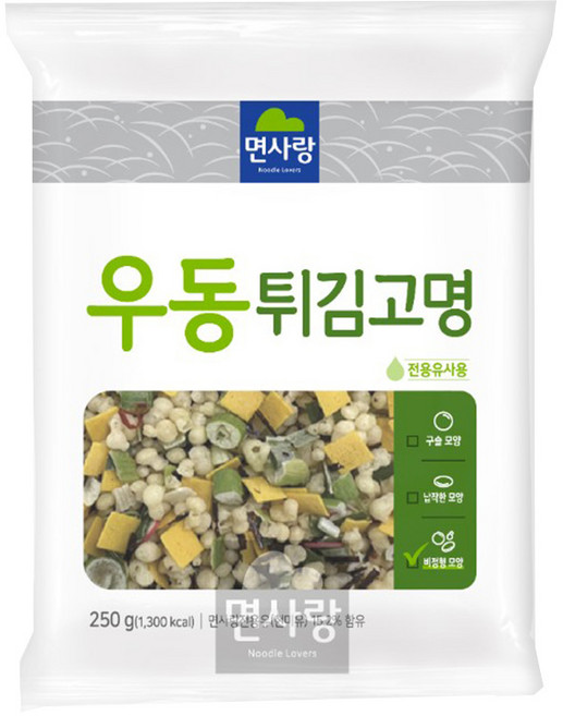 면사랑 (실온) 우동튀김고명 야채맛 후레이크 250g 12개입 (1box) 바삭한 우동토핑 튀김가루 건더기스프 텐카스 덴까스 라멘 국수 소바 업소용 분식점 일식용 식자재 대용량, 12개