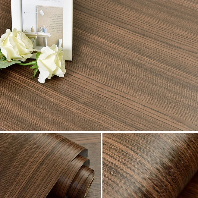 PVC 완벽방수 목재 비닐 벽지 롤 자체 접착 장식 종이 문 캐비닛 데스크탑 가구 스티커, 03 30cmx25cm, 10 WPS004