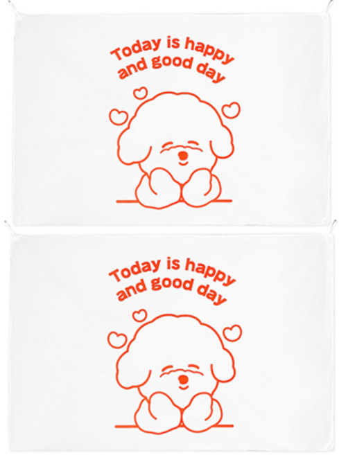 패브릭 포스터, 굿데이 비숑+굿데이 비숑, 2개