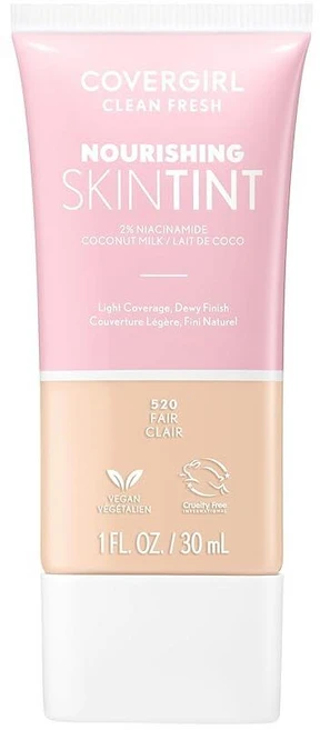 COVERGIRL 클린 프레시 스킨 밀크 파운데이션 리치 1개입, 520 페어, 1, 30ml - 쿠팡