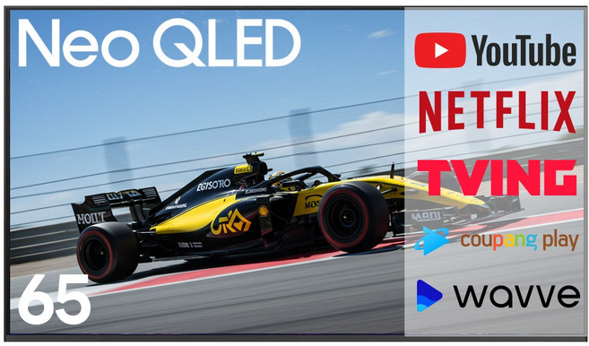 삼성전자 4K UHD NEO QLED 스마트 TV 65인치 OTT 65QN70F, 방문설치, 스탠드형, QN70F, 65인치(165cm)