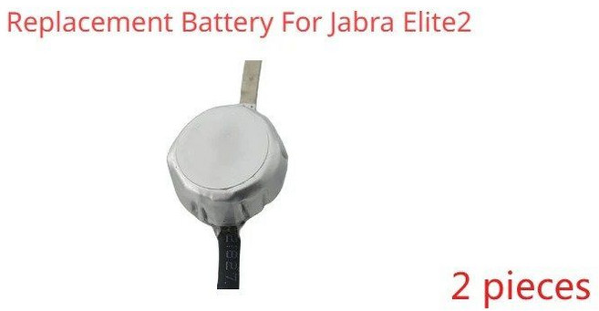 Jabra 트루 무선 헤드셋 액세서리 배터리 Evolve2 Buds / ELITE 4 Active ELITE7 Pro ELITE2 85T 용, Elite2 2PC, Elite2 2PC
