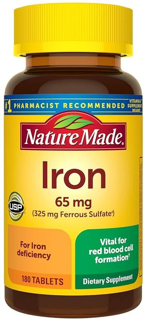 Nature Made iron 180정, 1개 - 쿠팡