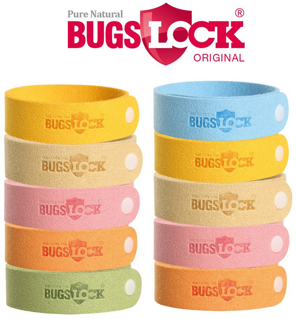 벅스락 방충용 손목밴드 랜덤발송, 3.5g, 10개