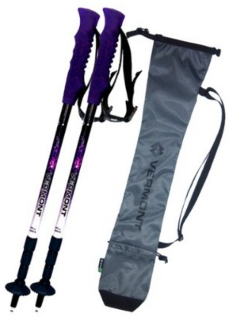 버먼트 디바 경량 4단 등산스틱 2p + 팩커블 스틱 파우치, 1.디바2개세트+파우치(그린), 1개