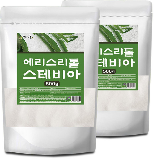천연단맛 스테비아 분말 500g, 2개